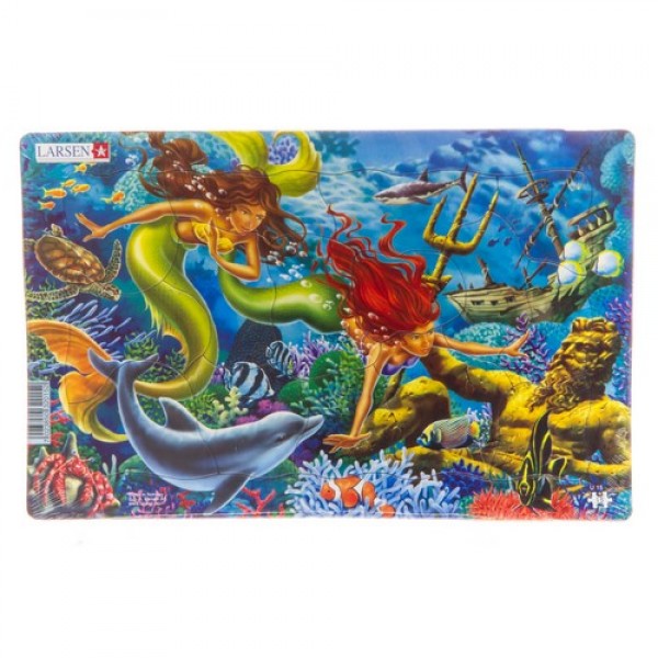 Larsen puzzle Undīne un delfīnu Midi (puzzle)